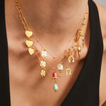 1 Piece Gorgeous Bell Stainless Steel Waterproof Gold Color Women's Necklaces Sets thumbnail 2