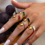 1 Piece Simple Series Simple Droplet Stainless Steel Waterproof Statement Rings thumbnail 6
