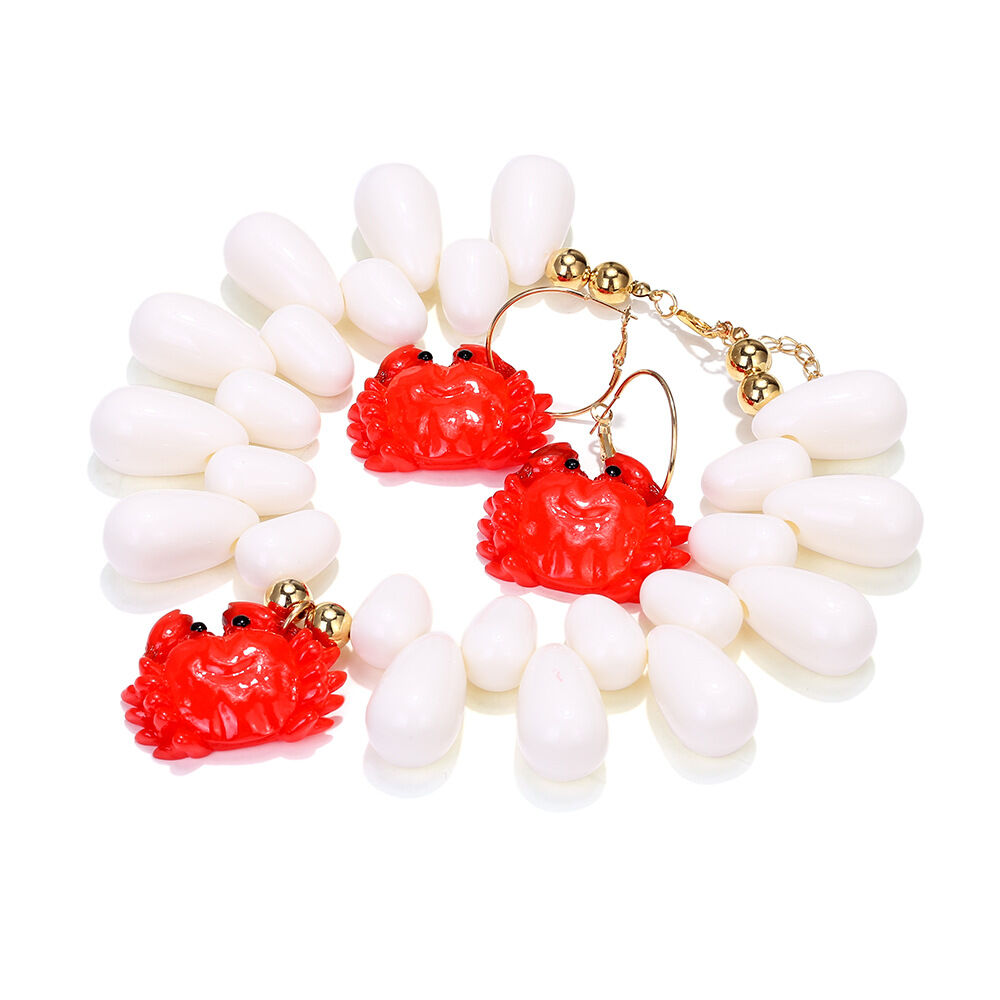 Resin Crab Statement Necklaces Set thumbnail 2
