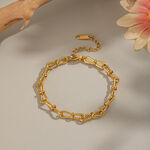 Chain Stainless Steel Waterproof Gold Color Necklace Set thumbnail 4