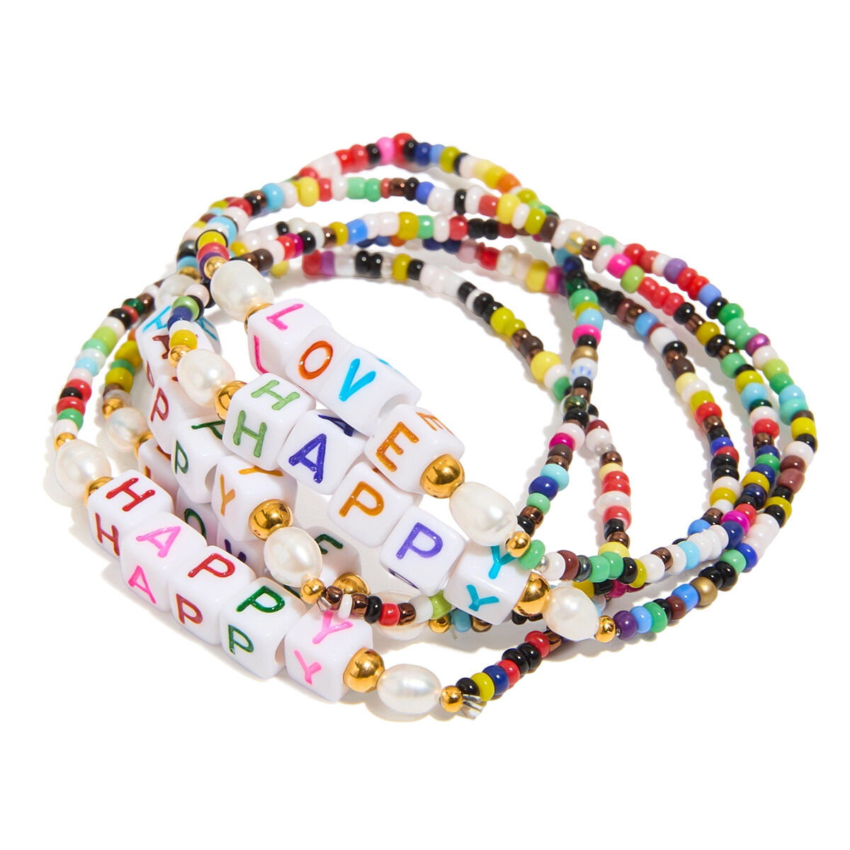 1 Piece Letter Colorful Beads Resin Women's Beaded Bracelets thumbnail 10