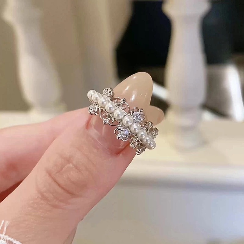 1 Pair Spring/Summer Alloy Single Rings