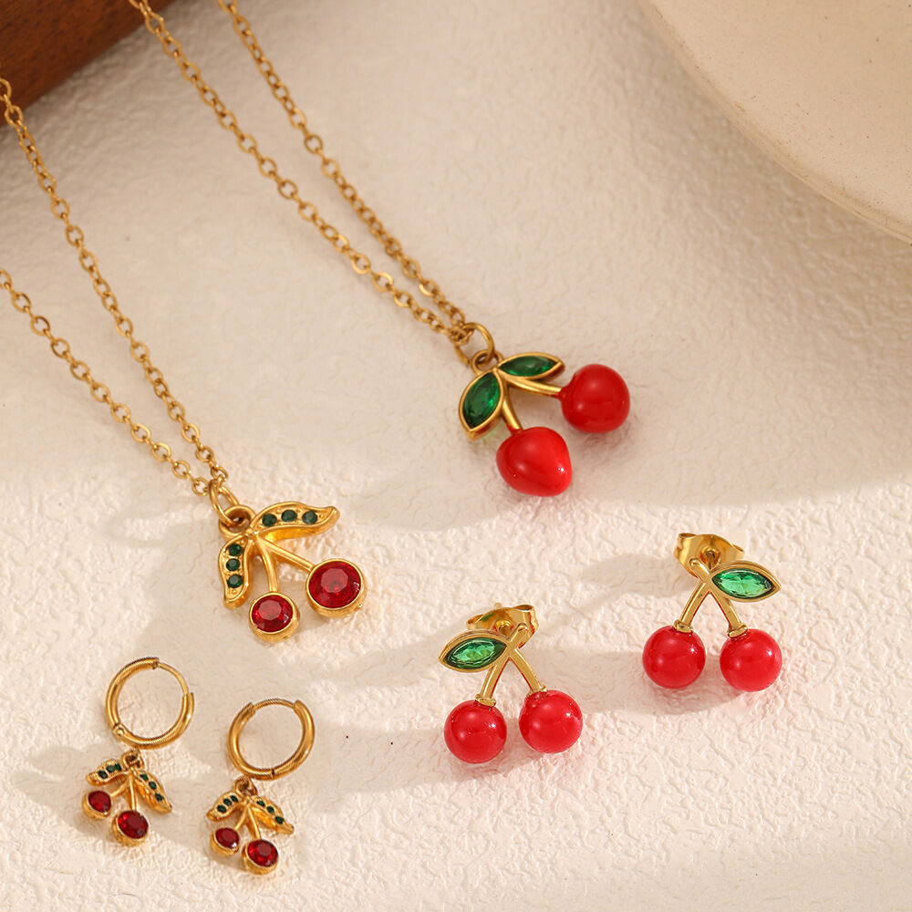 Sweet Cherry Necklace Set 2