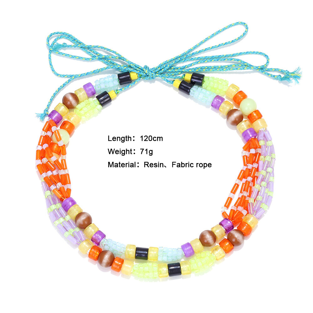 1 Piece Colorful Beaded Necklace - 1