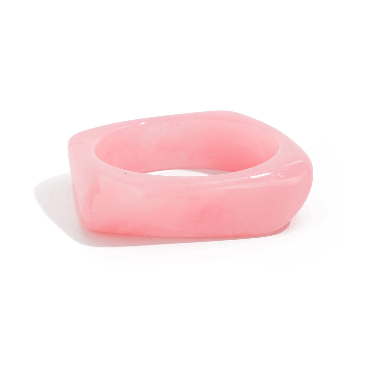1 Piece Retro Irregular Shape Gradient Color Resin Bangle