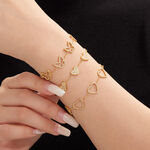 1 Piece Luxurious Butterfly Stainless Steel Waterproof Gold Color Zircon Women's Chain Bracelets thumbnail 4