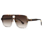 1 Pair Simple Classic Patchwork Leopard Print Mixed Color Women's Sunglasses thumbnail 2