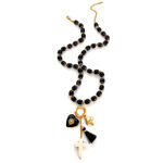 1 Piece Retro Heart Stainless Steel Waterproof Beaded Necklace thumbnail 1