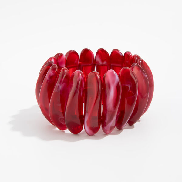 1 Piece Retro Irregular Shape Resin Bangle - 1