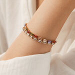1 Piece Luxury Rectangle Stainless Steel Waterproof Zircon Women's Chain Bracelets thumbnail 4