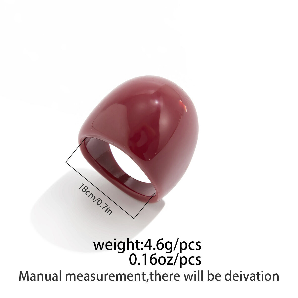 1 Piece Retro Irregular Shape Resin Bangle thumbnail 2