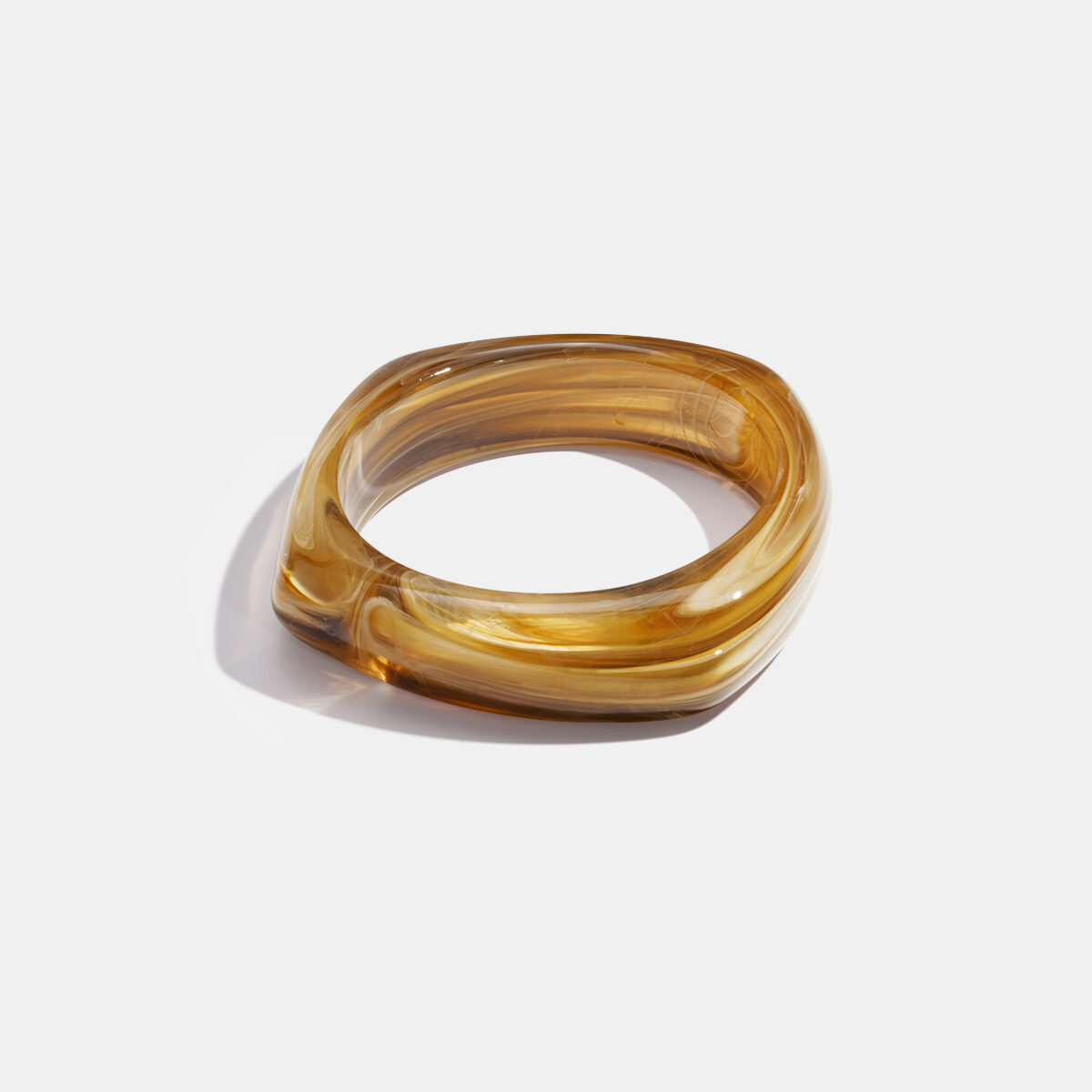 1 Piece Simple Versatile Irregular Gradient Color Acrylic Women's Bangles - 1