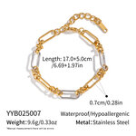 Mixed Gold Color And Silve Stainless Steel Waterproof Necklace Set thumbnail 1
