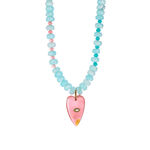 1 Piece Romantic Heart Stainless Steel Waterproof Gold Color Natural Stone Women's Beaded Necklaces thumbnail 1