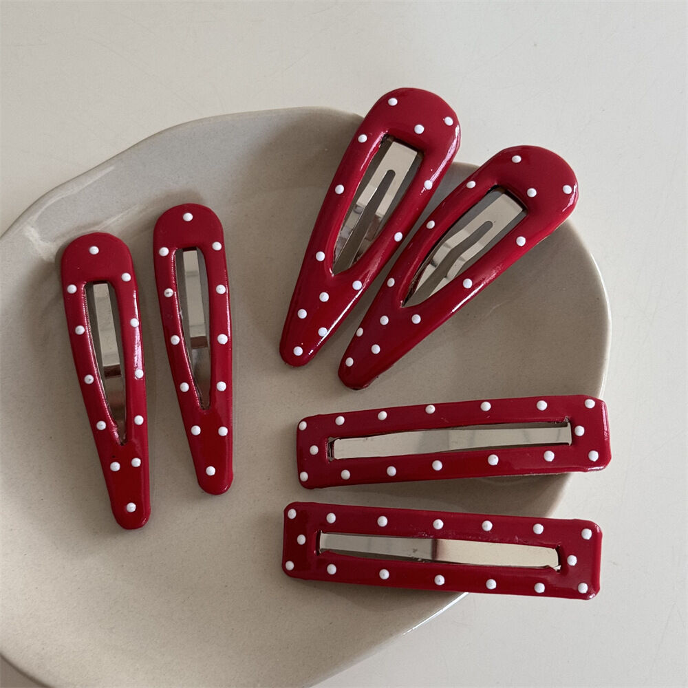 1 Piece Simple Series Sweet Polka Dots Fabric Women's Hair Clips 2