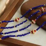 1 Piece Exquisite Natural Stone Beads Stainless Steel Waterproof Gold Color Women's Beaded Necklaces thumbnail 6