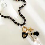1 Piece Retro Heart Stainless Steel Waterproof Beaded Necklace thumbnail 5