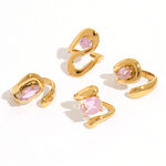 1 Piece Light Luxury Irregular Shape Stainless Steel Waterproof Zircon Women's Statement Rings thumbnail 5