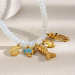 1 Piece Elegant Fish Stainless Steel Waterproof Natural Stone Women's Beaded Necklaces thumbnail 3
