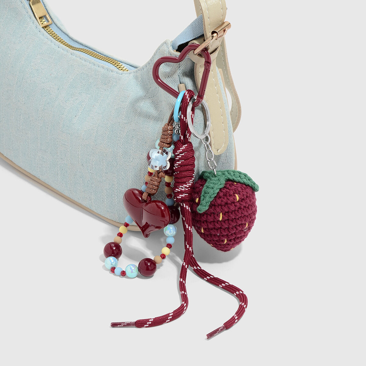 1 Piece Strawberry Bag Charm thumbnail 3