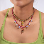 1 Piece Vintage Fish Stainless Steel Waterproof Gold Color Natural Stone Women's Beaded Necklaces thumbnail 5