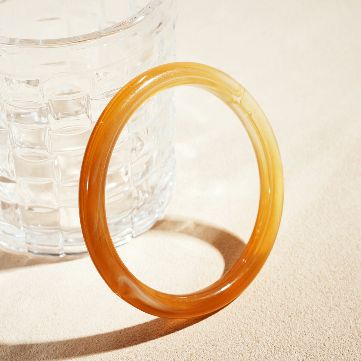 1 Piece Simple Versatile  Gradient Color Acrylic Women's Bangles thumbnail 3