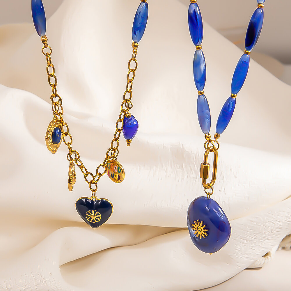 1 Piece Classic Irregular Shape Heart Resin  Natural Stone Women's Beaded Necklaces thumbnail 5