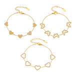 1 Piece Luxurious Butterfly Stainless Steel Waterproof Gold Color Zircon Women's Chain Bracelets thumbnail 8