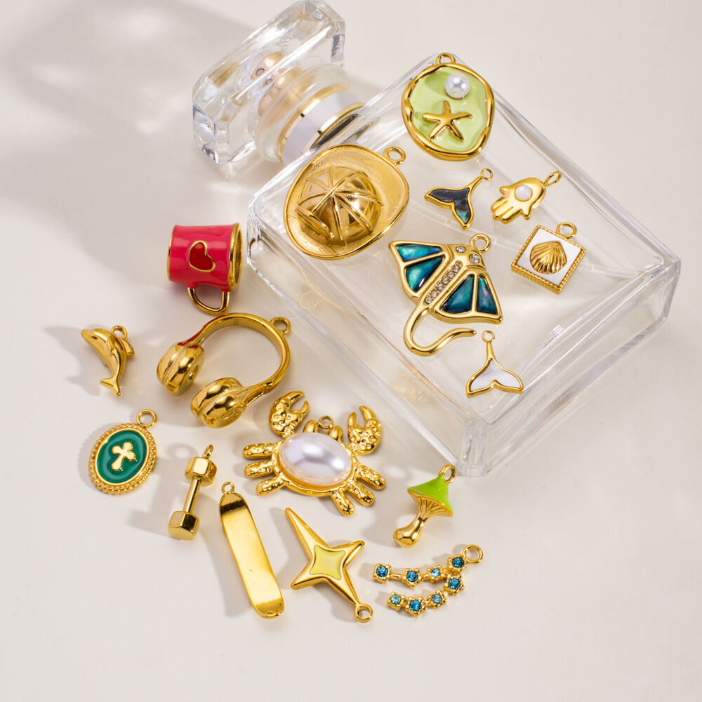 1 Piece  DIY Cute Irregular Shape Animal Stainless Steel Waterproof  Women's Pendants thumbnail 2