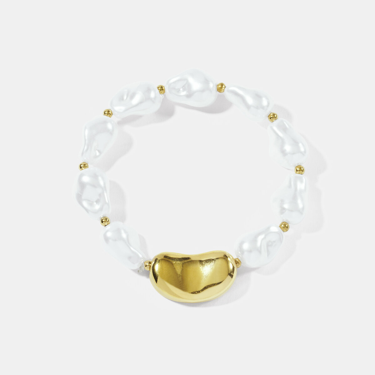 Customized Irregular Shape Acrylic Imitation Pearl Women's Beaded Bracelets thumbnail 1