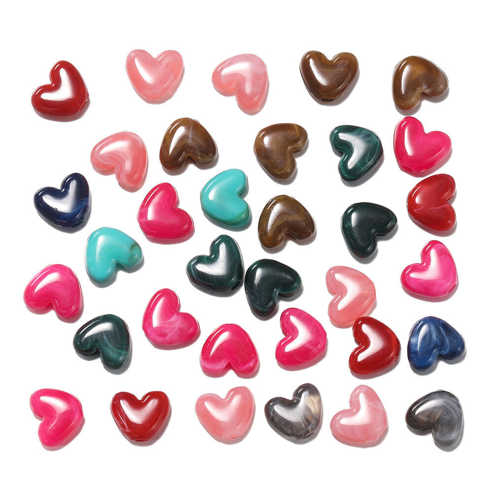 1 Bag of DIY Mini Heart Acrylic Jewelry Beads