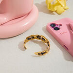 1 Piece Sexy Twist Leopard Print Stainless Steel Waterproof Gold Color Women's Cuff Bracelets thumbnail 5