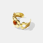 Customize Flower Stainless Steel Waterproof Women's Cuff Bracelets thumbnail 3