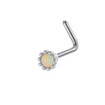1 Piece Copper Gold Color Zircon Nose Stud thumbnail 1