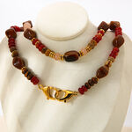1 Piece Classic Retro Beads Acrylic Gold Color Women's Beaded Necklaces thumbnail 4