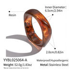 1 Piece Irregular Shape Resin Bangle thumbnail 1