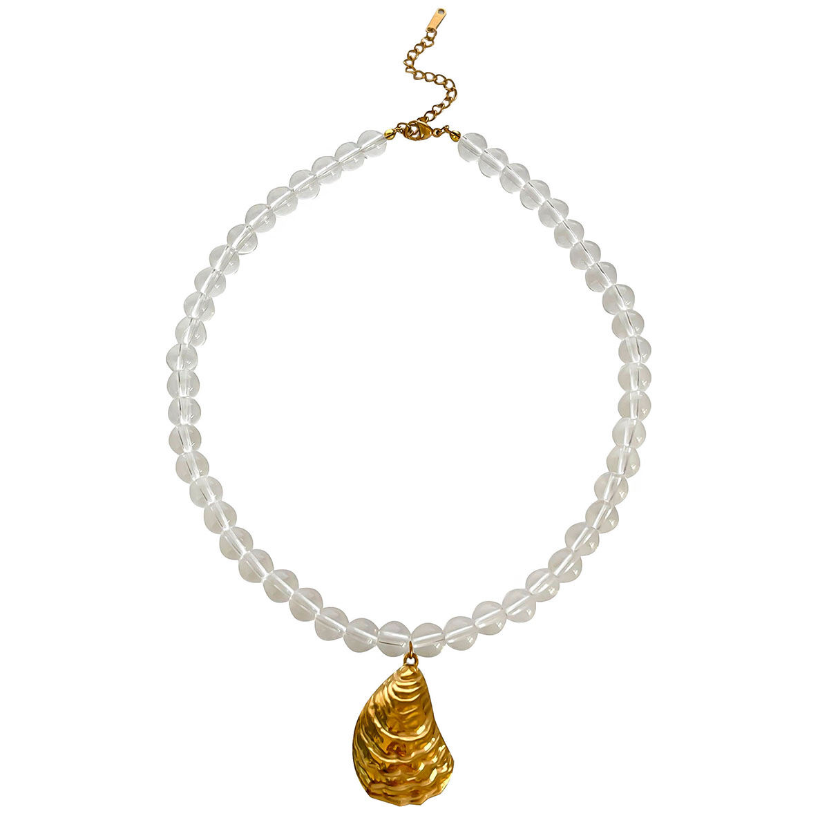 1 Piece Glass Beads Pendant Necklace