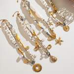 1 Piece Sophisticated Droplet Stainless Steel Waterproof Gold Color Women's Pendant Necklaces thumbnail 2