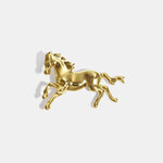 1 Piece Horse Shape Stainless Steel Waterproof Gold Color Brooch thumbnail 1
