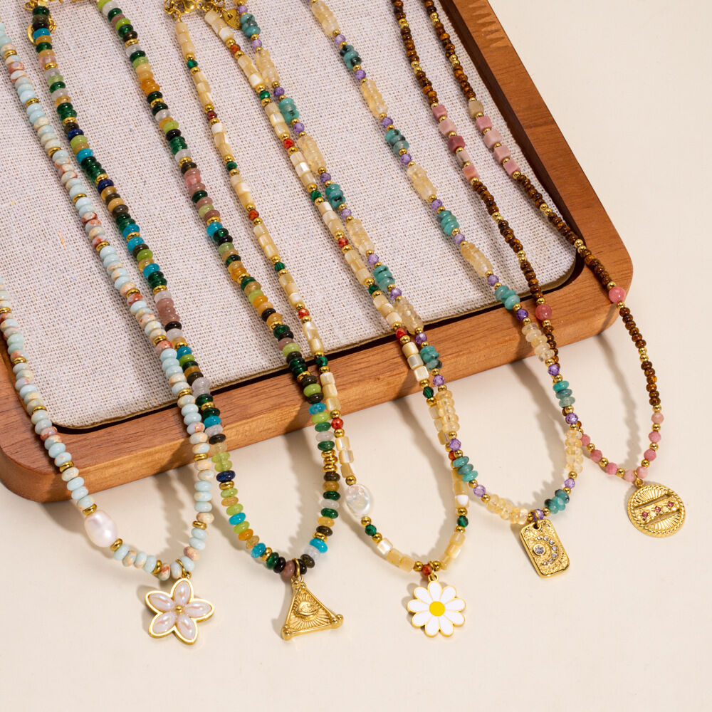 1 Piece Romantic DIY Irregular Shape Star Natural Stones Women's Beaded Necklaces thumbnail 2