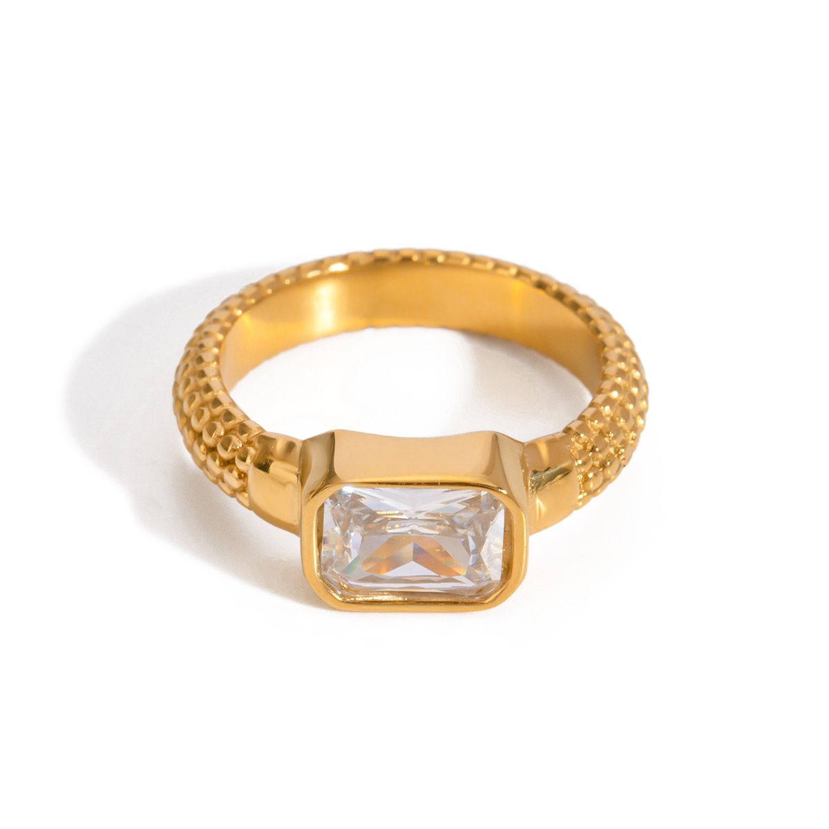 5 Pieces Summer 2023 2500ml White Jade Water Grass Pale Yellow Minimalist Rings h5 Picture5