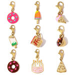 Dessert Series DIY Titanium Steel Lobster Clip Gold Color Women's Pendants thumbnail 6