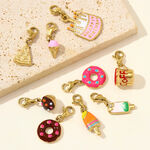 Dessert Series DIY Titanium Steel Lobster Clip Gold Color Women's Pendants thumbnail 4