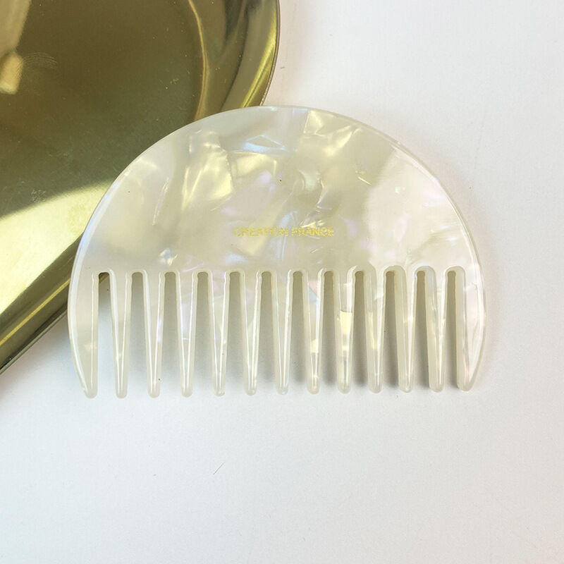 1 Piece Vintage Colorful Acetate Hair Brush - 1