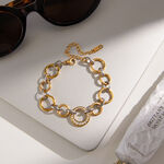 Substantial Mixed Gold&Silver Colors Stainless Steel Waterproof&Anti-tarnish Women's Charm Bracelets thumbnail 5
