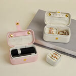 Simple Series Retro Solid Color PU Jewelry Boxes thumbnail 3