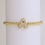Charming Letter Beads Copper Women's Charm Bracelets thumbnail 1