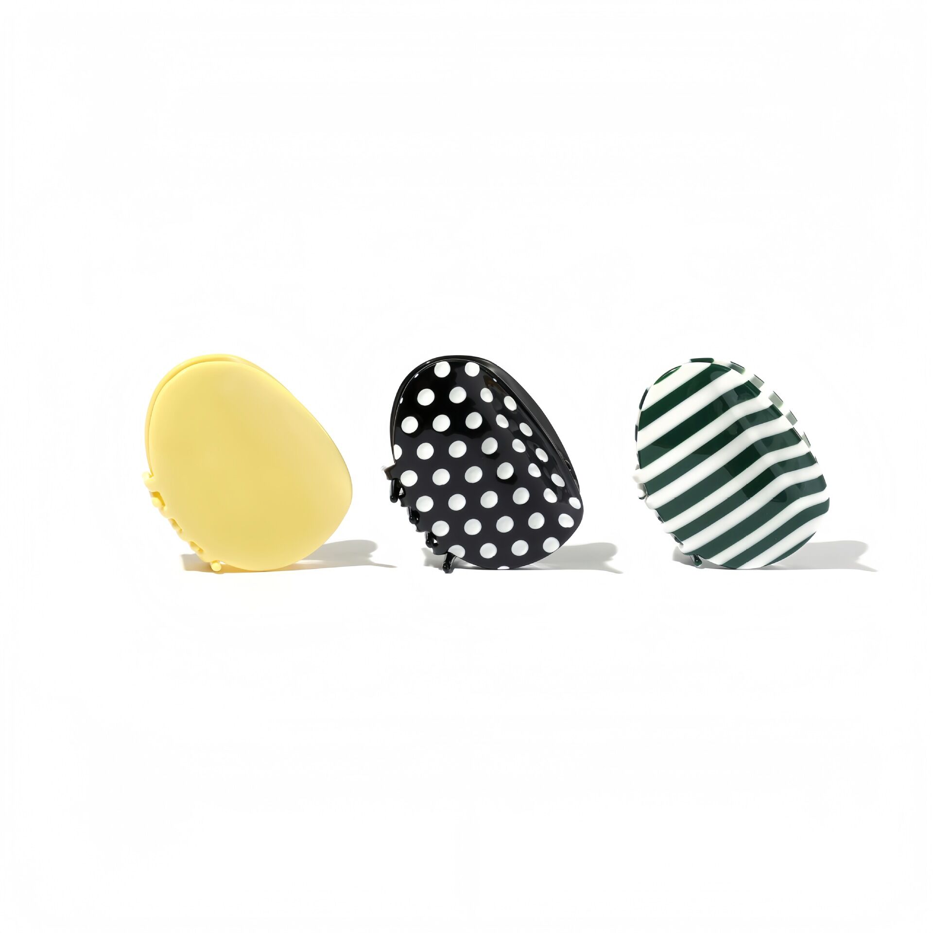Sleek Stripe Polka Dots Acetate Women's Hair Claws thumbnail 3