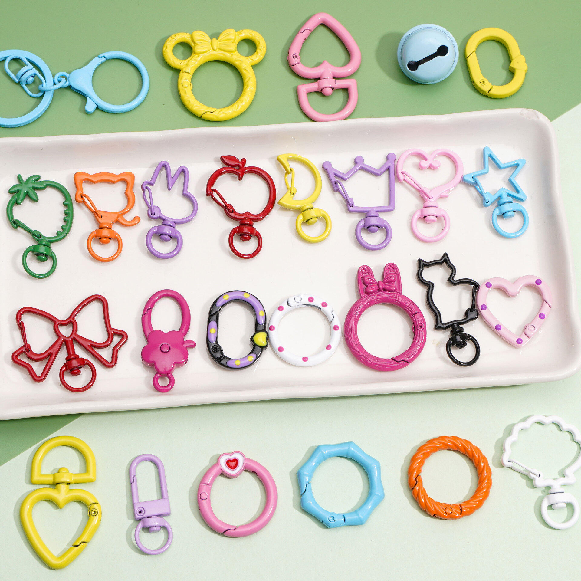 Various DIY Solid Color Alloy Jewelry Clasp thumbnail 2