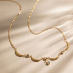 Sleek Star Moon Stainless Steel Gold Color Waterproof&Anti-tarnish Women's Pendant Necklaces thumbnail 6